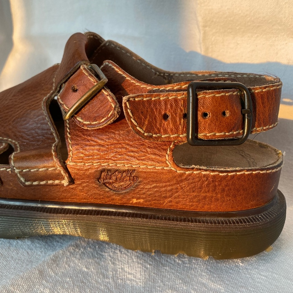 Dr. Martens 8344 Arc Fisherman Sandals Brown Leather Men’s 10 Made in England - Picture 6 of 11